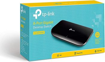 TP-LINK 8 PORT GIGABIT SWITCH, PLASTIC CASE 
