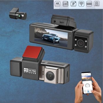 3 Channel 4K Car Dashcam