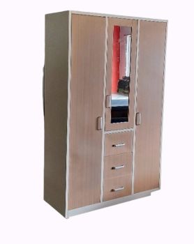 Metal Wardrobe - 3 Door