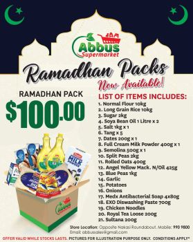 Ramadhan Pack - $100