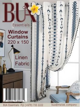 Modern Cotton Linen Window Curtain (Free Delivery)