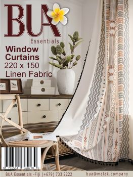 Modern Cotton Linen Window Curtain (Free Delivery)