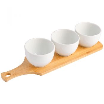 Gibson Home Gracious Dining 3 Piece 3.97 Inch Tidbit Bowl Set