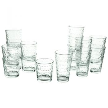 Gibson Home Canton 16 Piece Glass Set