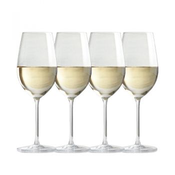 Martha Stewart Vivica 4 Piece 414Ml Stemmed White Wine Glass Set