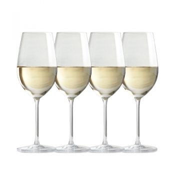 Martha Stewart Vivica 14 oz Stemmed 4 Pack White Wine Glass Set