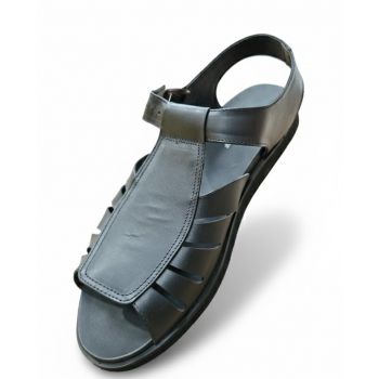 RED CHIEF REAL LEATHER SANDAL BLK RC4160