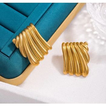 Vintage Gold Statement Earring