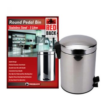 Pedal Bin / 3 Litre 25.5cm (Stainless Steel)