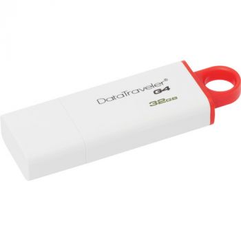 Kingston 32GB USB 3.0 Data Traveler I G4 Flash Drive (Red)