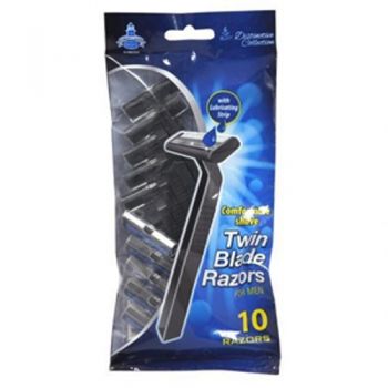 XtraCare Twin Blade Razors / Pack of 10 (For Men) With Lubricating Strip