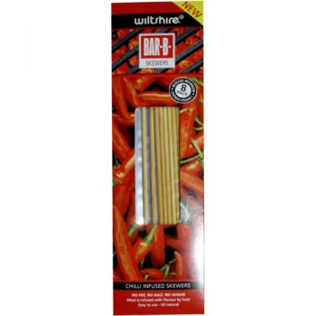 Wiltshire Bar B Skewers / Pack of 8 (Chilli Infused)
