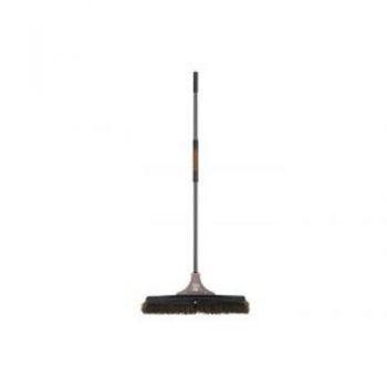 Black & Decker Rough Surface Push Broom / Handle: 150cm Head: 60 x 8cm (Palmyra Bristles) Steel Support Brace