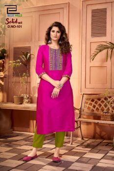 Blue Hills Kurti- Pink– 4XL