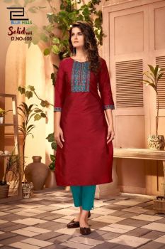 Blue Hills Kurti- Red– 4XL