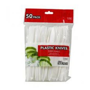 Disposable Plastic Knives / Pack of 50