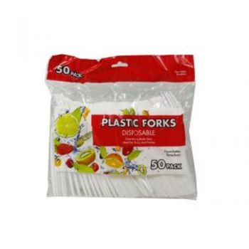 Disposable Plastic Forks / Pack of 50