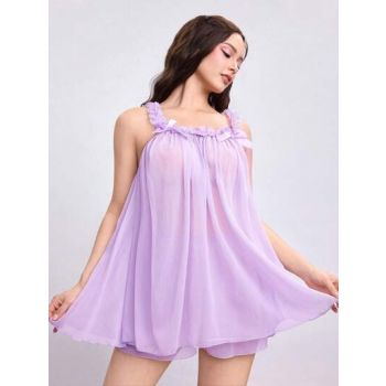 Chiffon Babydoll Intimate Set #Medium 