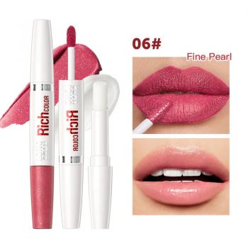 Rich Color Matte Lipstick and Lip Balm Set