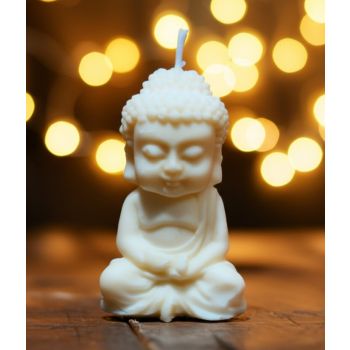 Meditating Buddha Candle