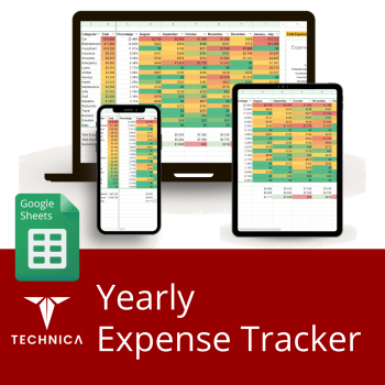 Yearly  Expense Tracker Template