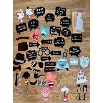 Wedding Decorative Photo Prop (52 piece)