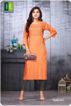 Hirwa  Kurti- Orange – XL