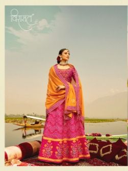 2004-Lehenga- Pink & Orange  -XL