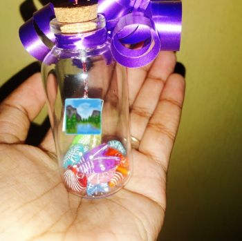 Customized picture mini jar decoration