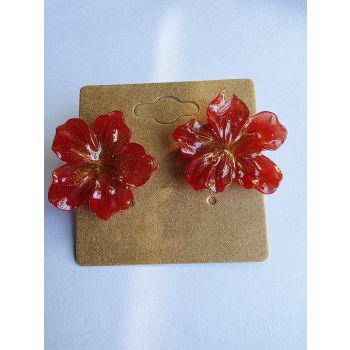 Resin Handmade Flower Stud Earring 