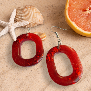 Red Fierce Earring 