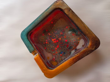 Handmade Resin Ashtray 