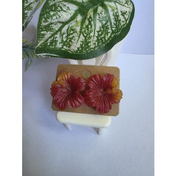 Hibiscus Stud Earrings