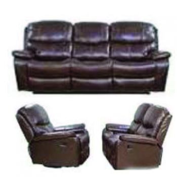 PU Leather Recliner Sofa Set