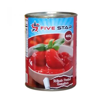Five Star Whole Peeled Tomatoes 400g