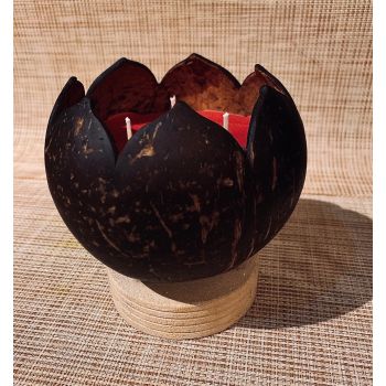 Handcrafted Candle - Tulip ( dark brown)