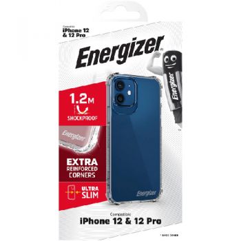 Energizer iPhone Phone Case / 1x iPhone 12/12Pro Back Cover (1.2 Metre Shockproof) Ultra Slim
