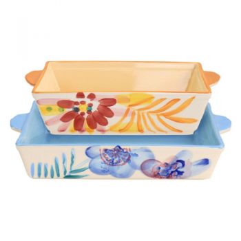 Gibson Home Tia Goji Blossom - 2 Piece 3.6 Litre & 2.8 Litre Bowl Set