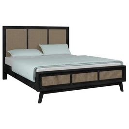 Malmo Queen Bed L2050 x W1550mm, Black