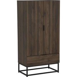 Ivan Capri Multipurpose Cabinet W700 x D416 x H1400mm Walnut