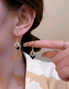 1 pair Rhinestone Decor Earring