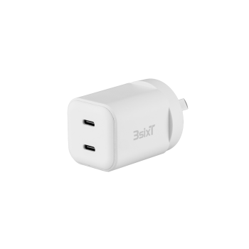 3sixT Wall Charger GaN 35W USB-C PD x2