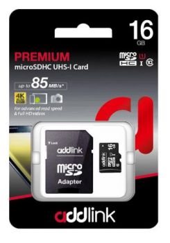 ADDLINK 16GB MICROSD UHS1 (CLASS10+ ADAPTER)