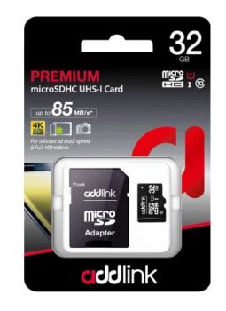 ADDLINK 32GB MICROSD UHS1 (CLASS10+ ADAPTER)