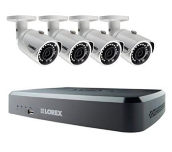 Lorex 8CH NVR with 4x 3MP HD 1080P Bullet Cameras 2TB