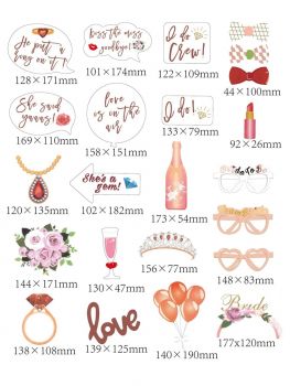 Bridal Decorative Photo Prop (23 piece)