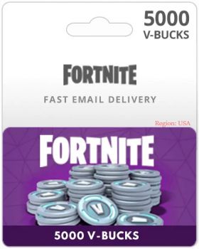 Fortnite 5000 V-BUCKS usa accounts 