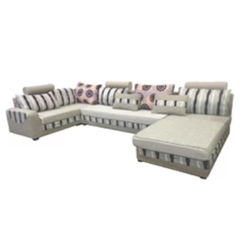 Steven U-Shape Fabric Sofa 380 x 180cm