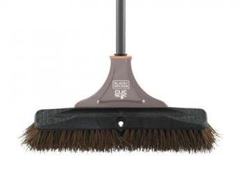Black & Decker Rough Surface Push Broom / Handle: 150cm Head: 45 x 8cm (Palmyra Bristles) Steel Support Brace