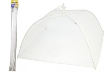 Food Cover / 60 x 60cm (White) Protects Food From Insects, Dirt & Dust